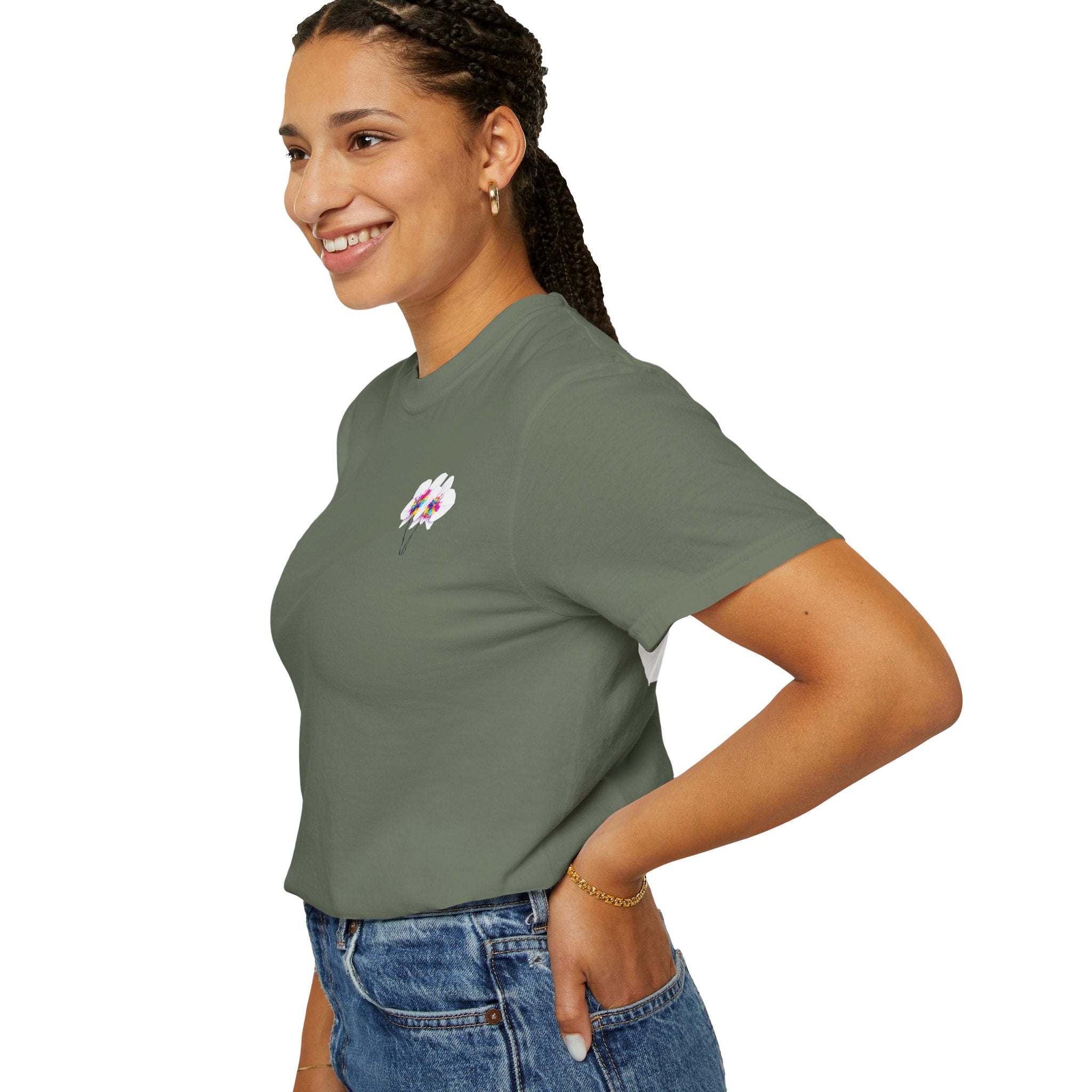 Flower  Unisex Party T-Shirt - Bright & Fun Graphic Tee for Celebrations, Summer Events, Festivals, Birthdays, Casual Wear