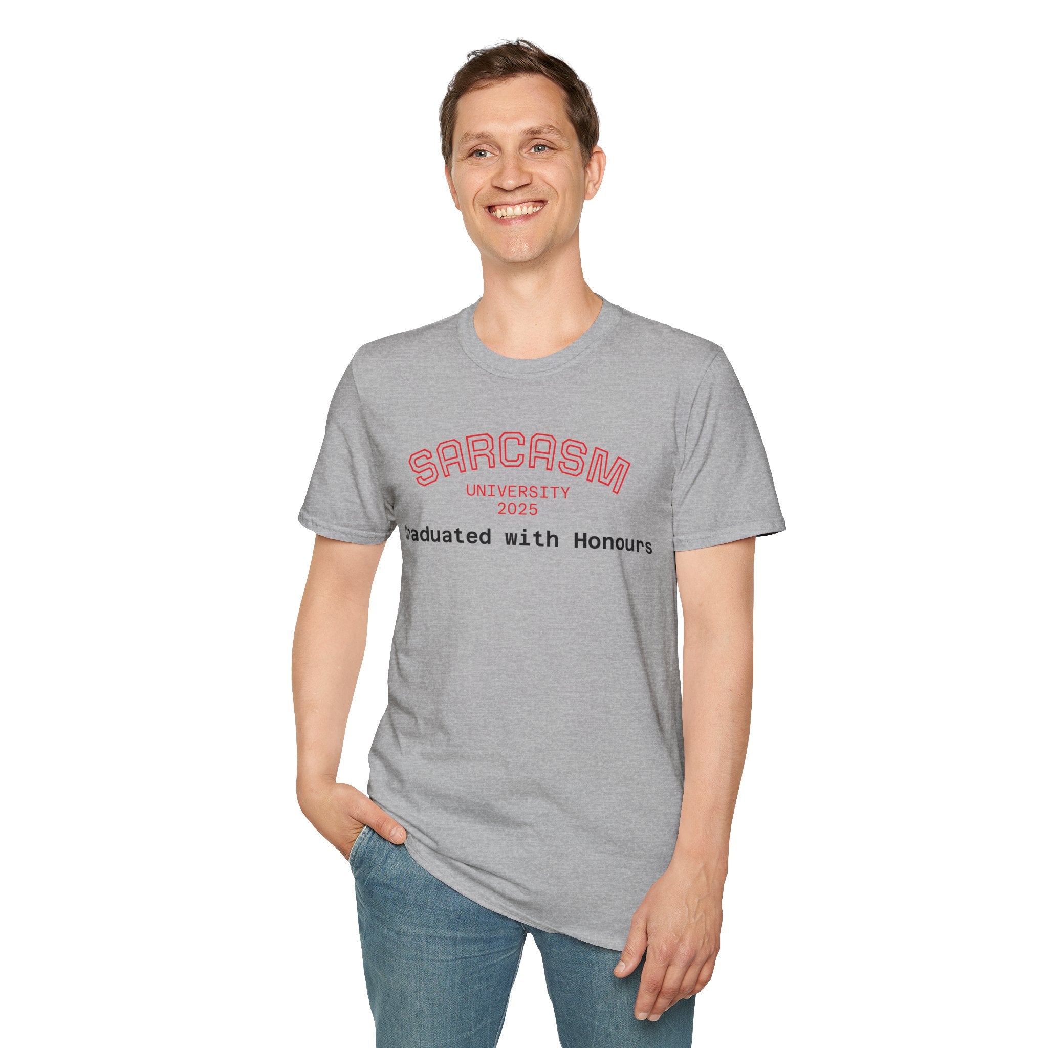 Funny Graduation T-Shirt, Sarcasm University Tee, Unisex Humor Shirt, Graduation Gift, Class of 2025 Apparel