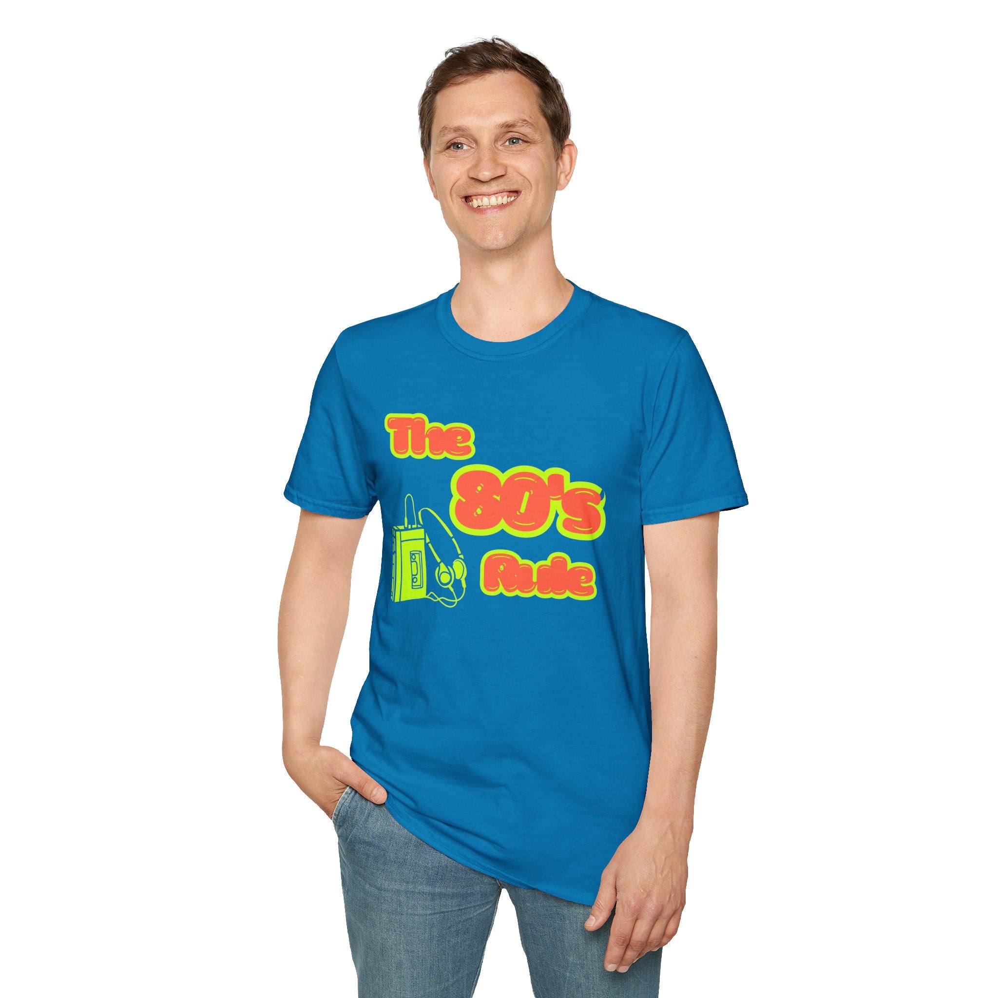 Retro 80's Rule Unisex T-Shirt, Vintage Tee, 80s Inspired Apparel, Casual Wear, Gift for Retro Lovers