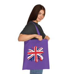 Union Jack Cotton Tote Bag, British Flag Tote, Eco-Friendly Shopping Bag, Travel and Everyday Use Bag, Gift for Patriots