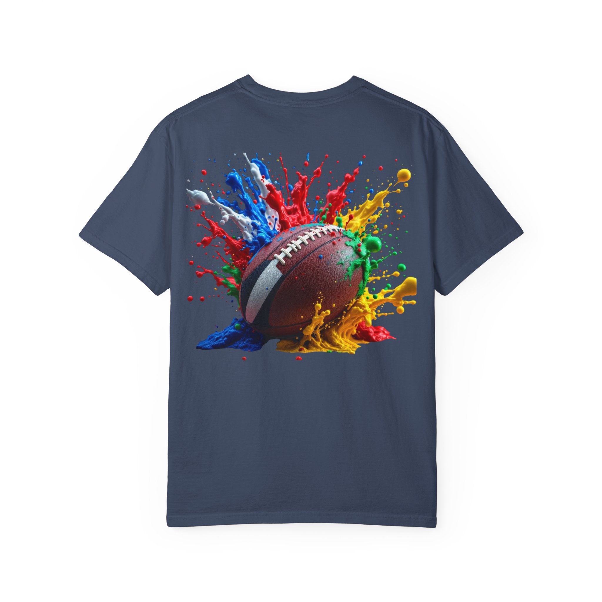 Rugby Ball Graphic T-Shirt, Unisex Vintage Tee, Perfect for Festivals, Beach Days, and Casual Wear, Gift for Sun Lovers