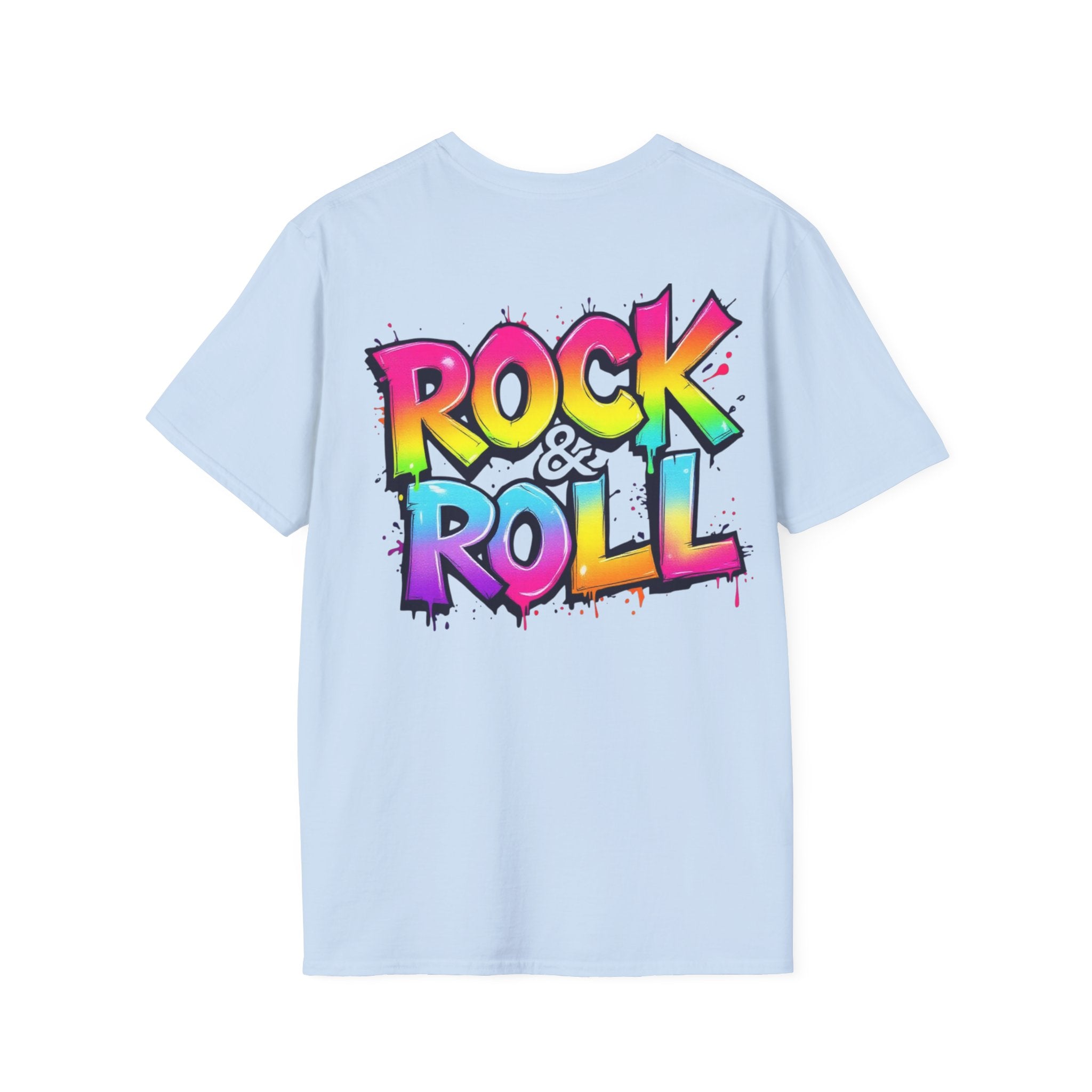 Colorful Rock & Roll Unisex T-Shirt, Vintage Music Tee, Festival Shirt, Gift for Music Lovers, Concert Apparel