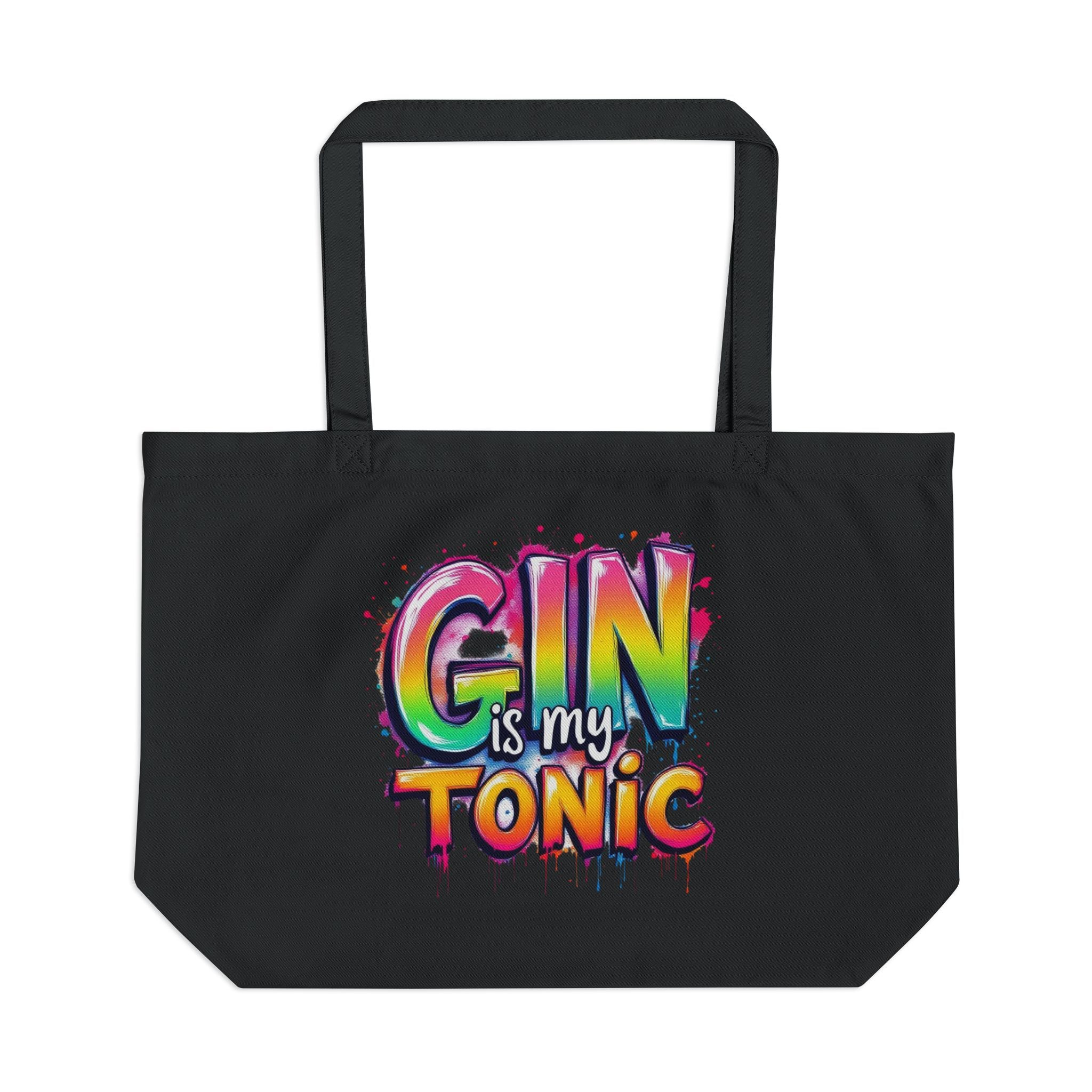 Colorful Gin is My Tonic Eco Tote Bag - Perfect for Parties & Everyday Use