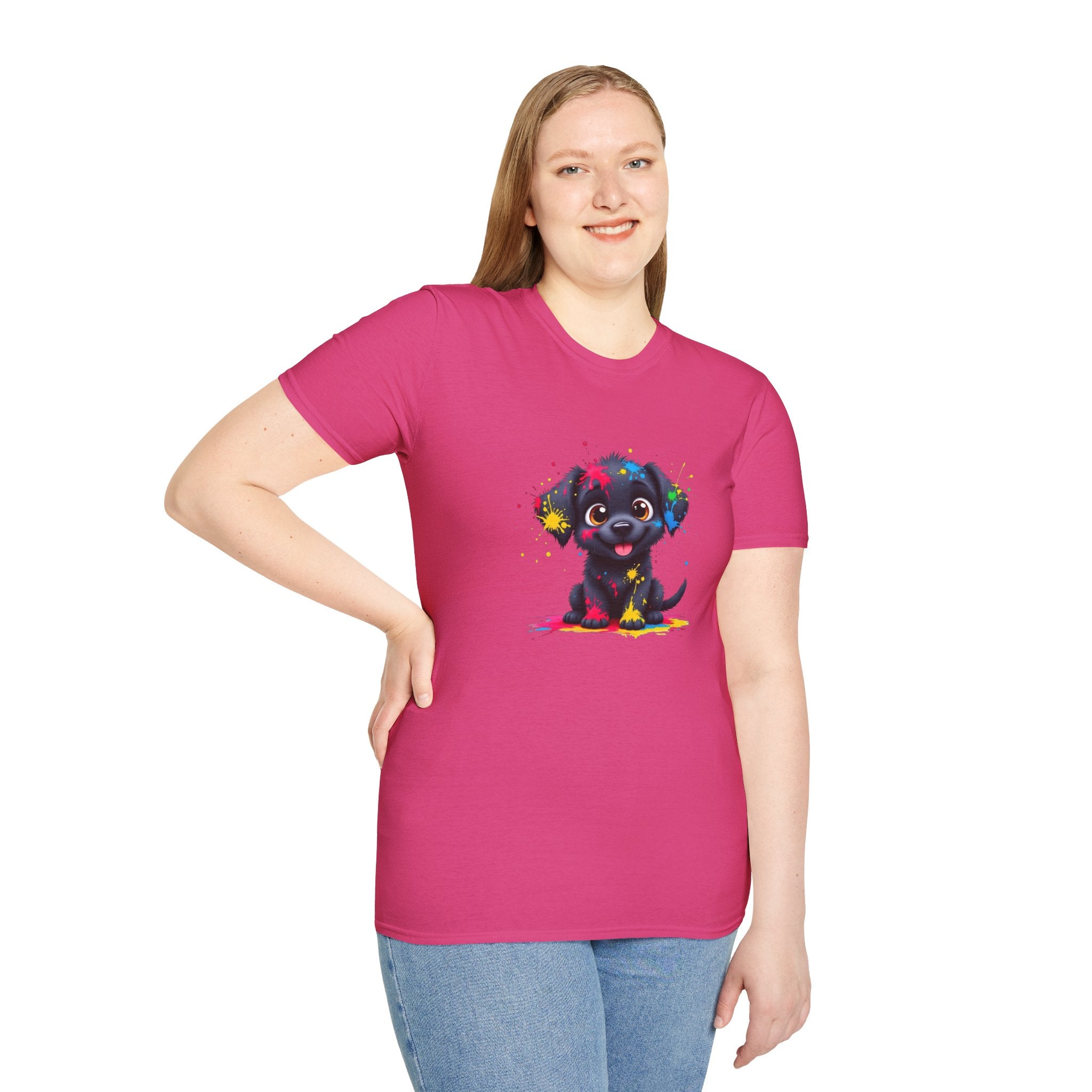 Cute Puppy Art Unisex T-Shirt, Dog Lover Shirt, Pet Parent Gift, Casual Wear, Funny Graphic Tee