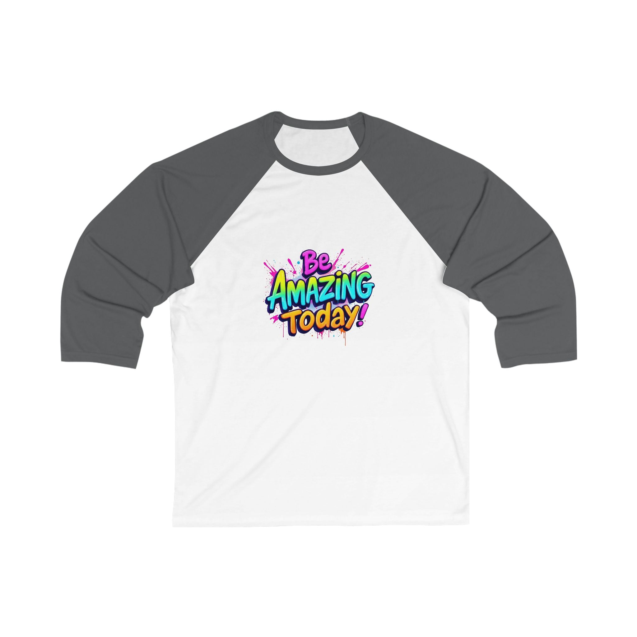 Unisex Baseball Tee, Be Amazing Today Shirt, Motivational Apparel, Gift for Friends, Casual Style for Everyone