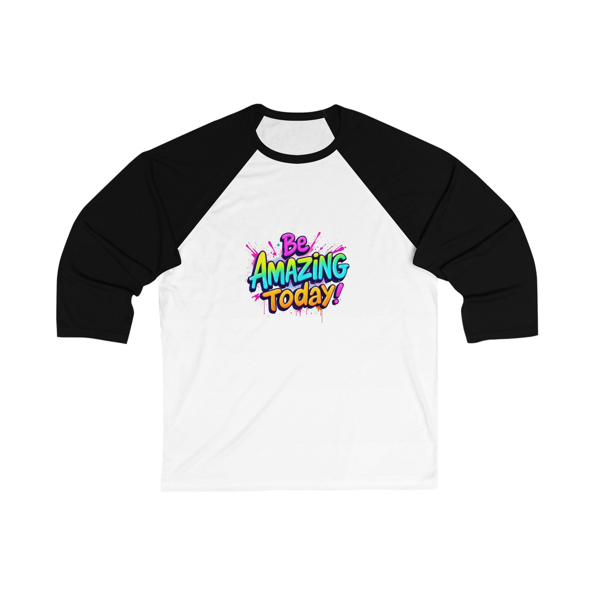 Unisex Baseball Tee, Be Amazing Today Shirt, Motivational Apparel, Gift for Friends, Casual Style for Everyone