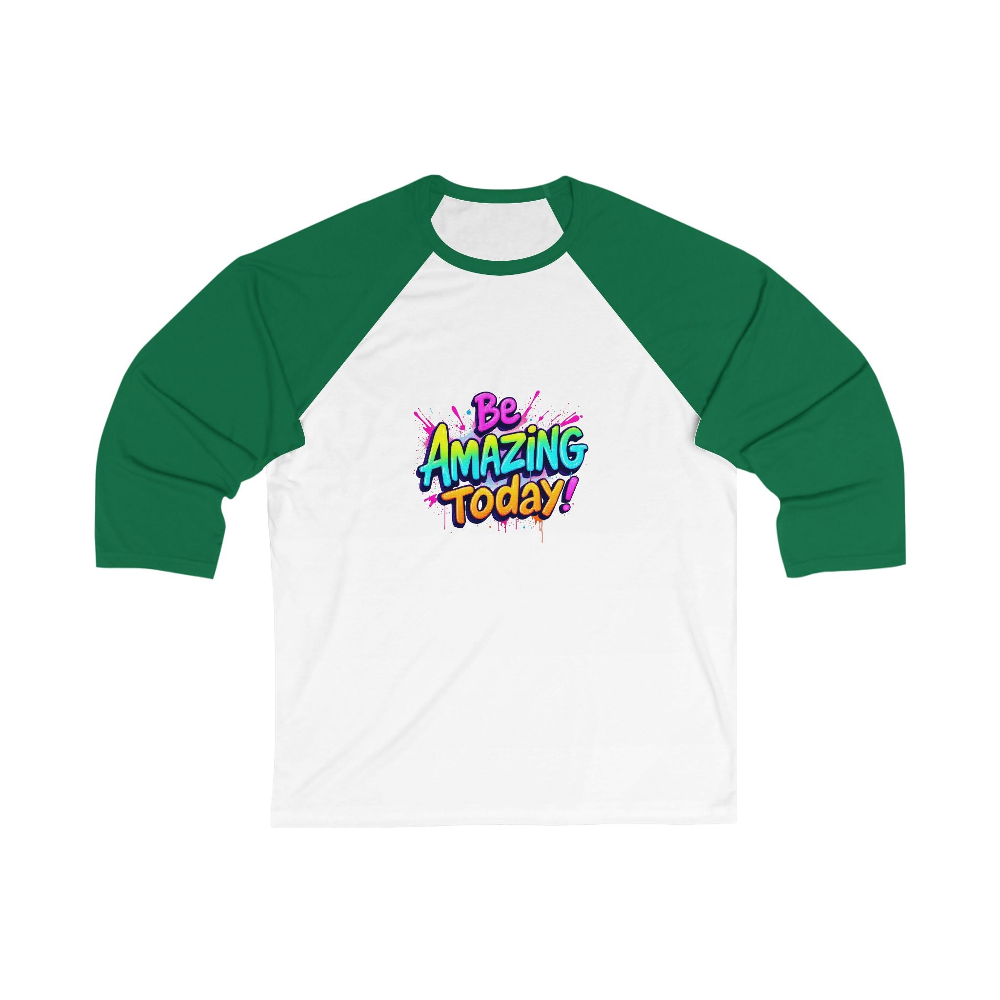 Unisex Baseball Tee, Be Amazing Today Shirt, Motivational Apparel, Gift for Friends, Casual Style for Everyone