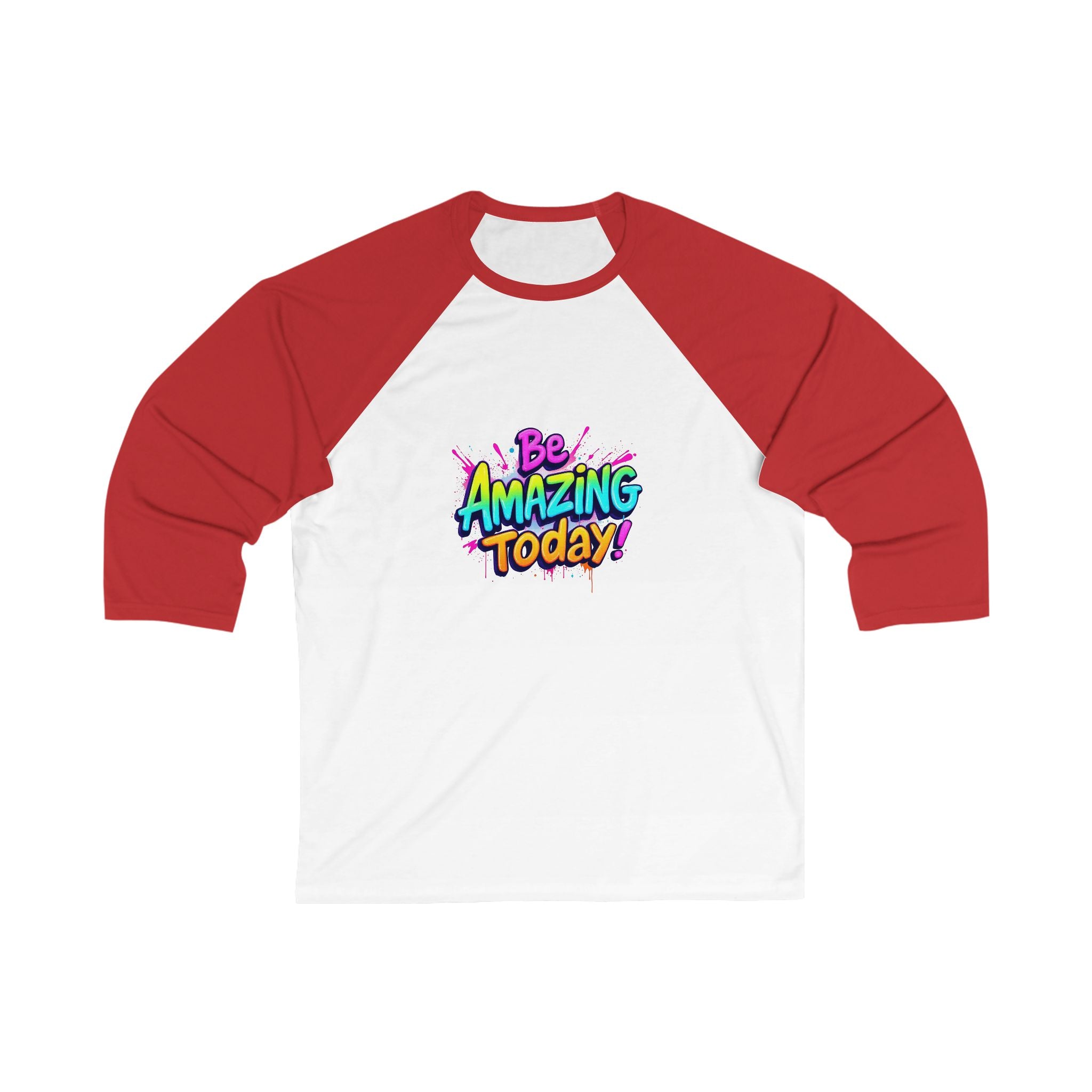 Unisex Baseball Tee, Be Amazing Today Shirt, Motivational Apparel, Gift for Friends, Casual Style for Everyone
