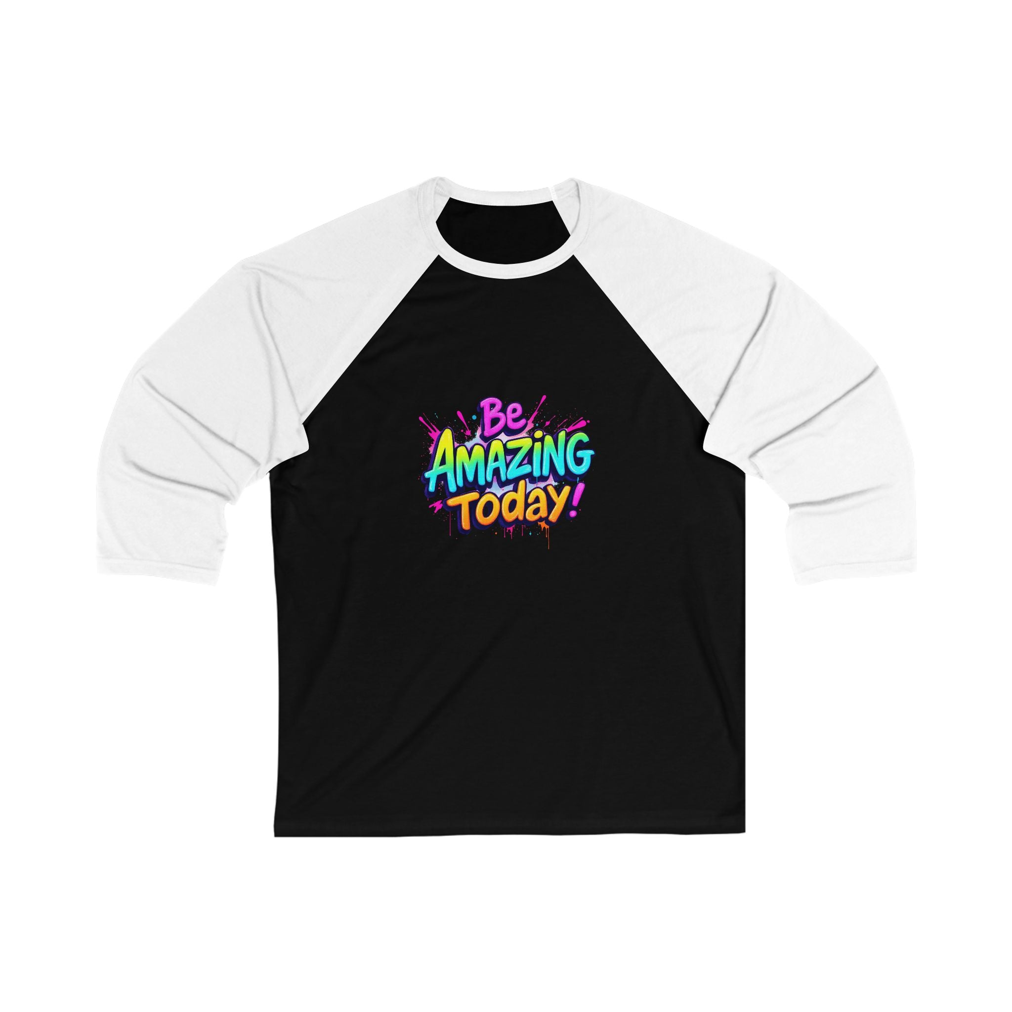 Unisex Baseball Tee, Be Amazing Today Shirt, Motivational Apparel, Gift for Friends, Casual Style for Everyone