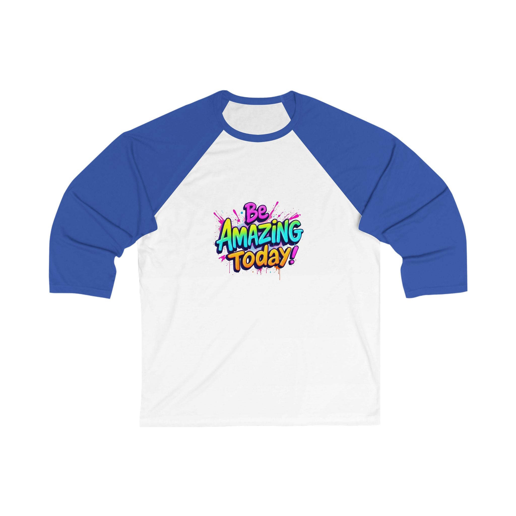 Unisex Baseball Tee, Be Amazing Today Shirt, Motivational Apparel, Gift for Friends, Casual Style for Everyone