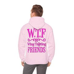 W.T.F. Wine Tasting Friends Hoodie - Unisex Heavy Blend Sweatshirt for Wine Lovers, Gift for Friends, Cozy Apparel for Tastings, Wine [...]