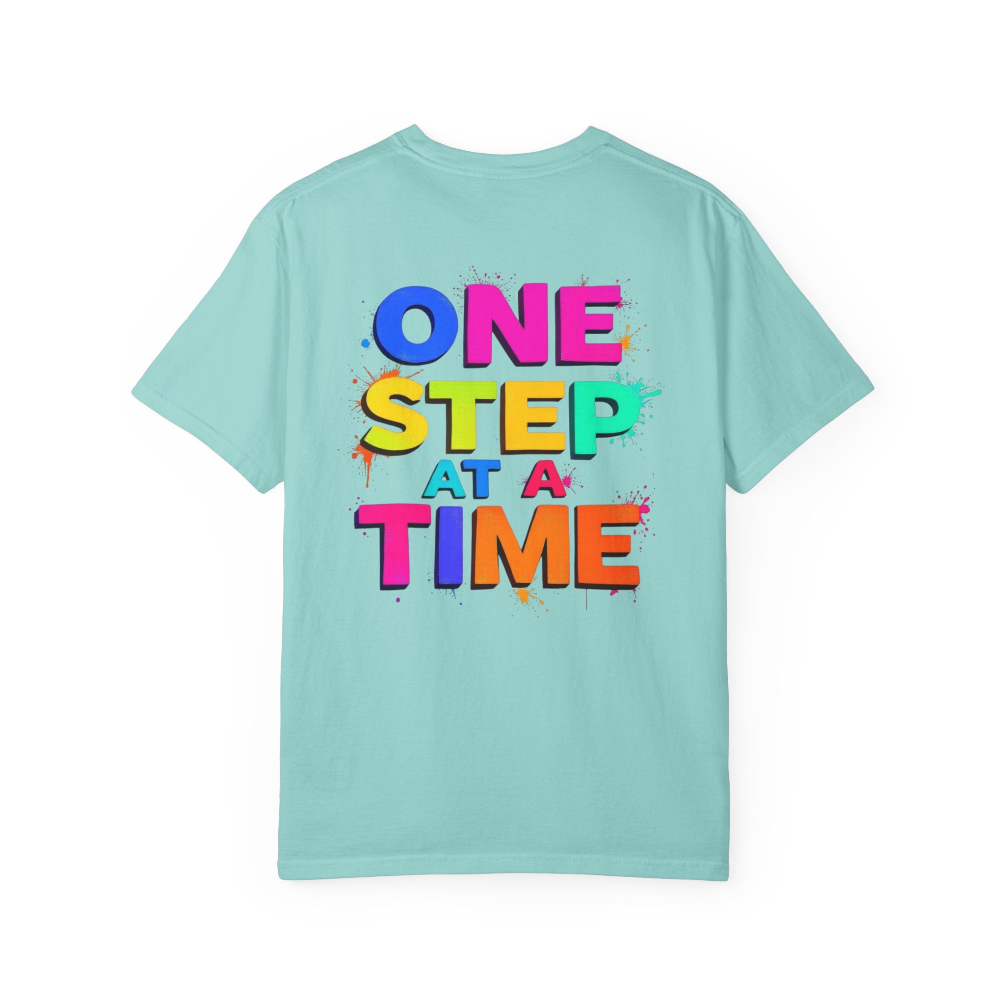 One Step at a Time Graphic T-Shirt, Unisex Vintage Tee, Perfect for Festivals, Beach Days, and Casual Wear, Gift for Sun Lovers