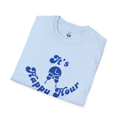 Unisex Happy Hour T-Shirt, Perfect for Parties, Casual Outings, Gifts, and Celebrations