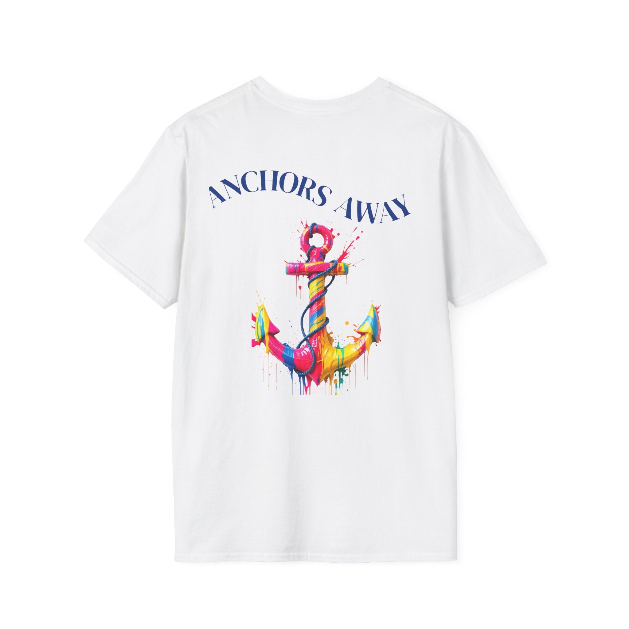 Colorful Anchor Design Unisex T-Shirt, Casual Tee, Nautical Gift, Beachwear, Summer Fashion, Gift for Sailors