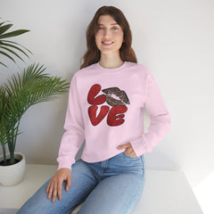 Love Graphic Sweatshirt, Cozy Crewneck for Couples, Valentine's Day Gift, Trendy Casual Wear, Fashionable Lounge Top