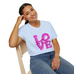 Love Balloon Graphic Unisex T-Shirt, Cute Couples Apparel, Valentine's Day Gift, Casual Wear, Trendy Gift Idea, Statement Tee