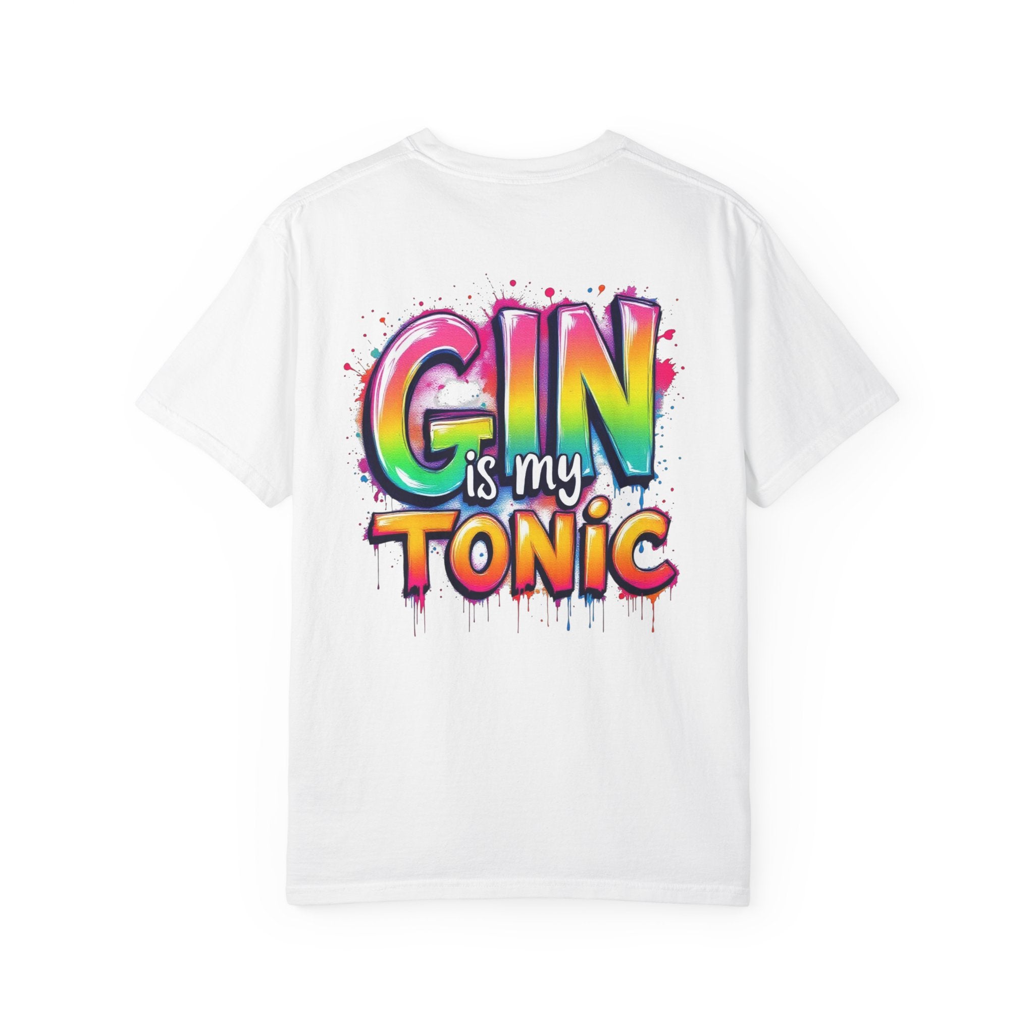 Gin is my Tonic Graphic T-Shirt, Unisex Vintage Tee, Perfect for Festivals, Beach Days, and Casual Wear, Gift for Sun Lovers