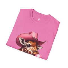 Whimsical Giraffe T-Shirt, Fun Casual Tee, Gifts for Animal Lovers, Birthday Apparel, Cute Graphic Shirt