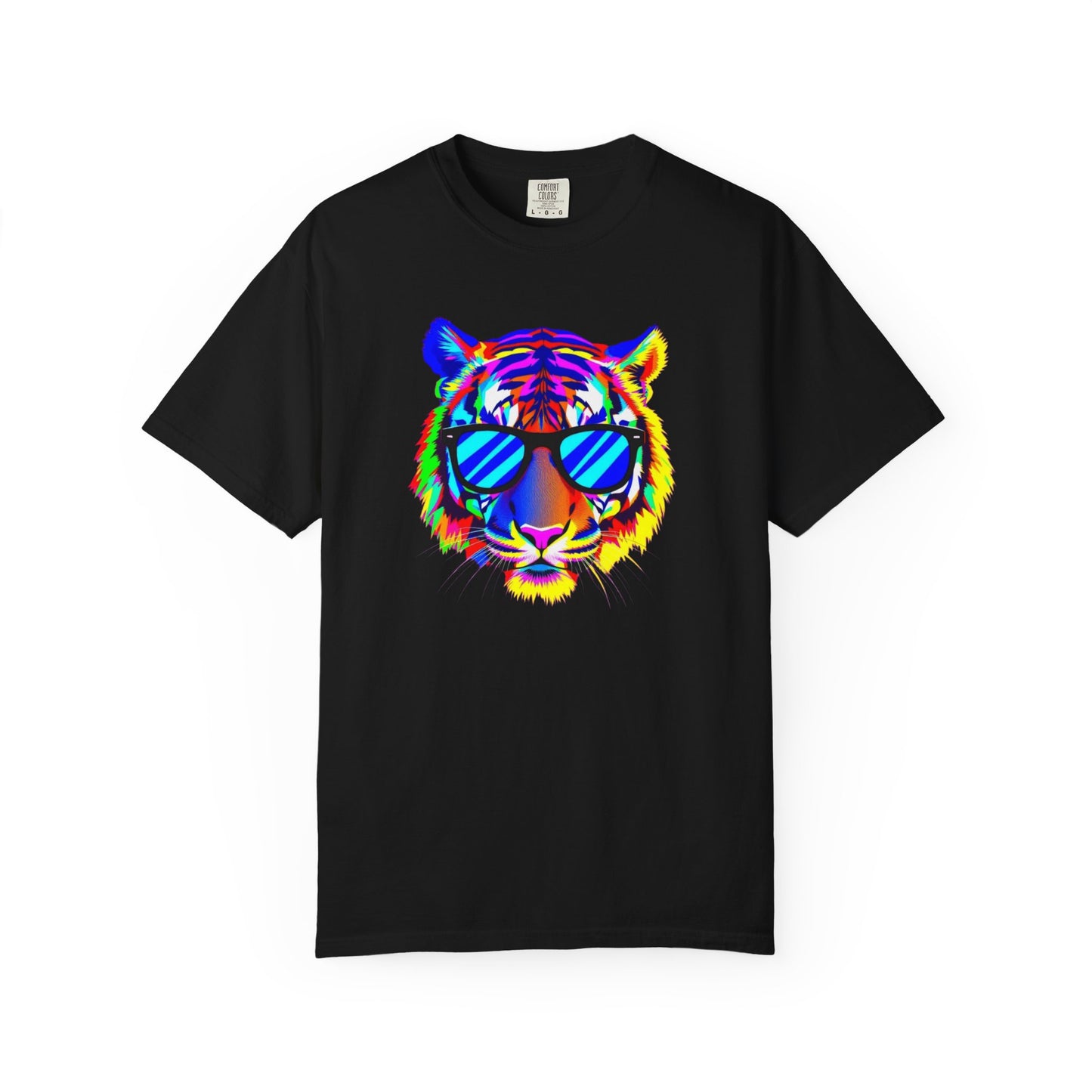 Vibrant Tiger Graphic T-Shirt - Unisex, Cool & Colorful Design