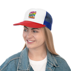 Colorful "Gin is My Tonic" Trucker Cap - Fun Party Accessory