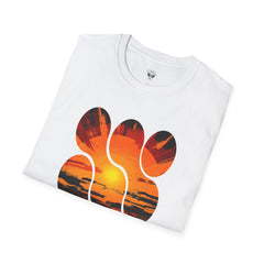 Sunset Inspired Unisex T-Shirt, Colorful Graphic Tee, Retro Summer Apparel, Gift for Friends, Casual Weekend Wear