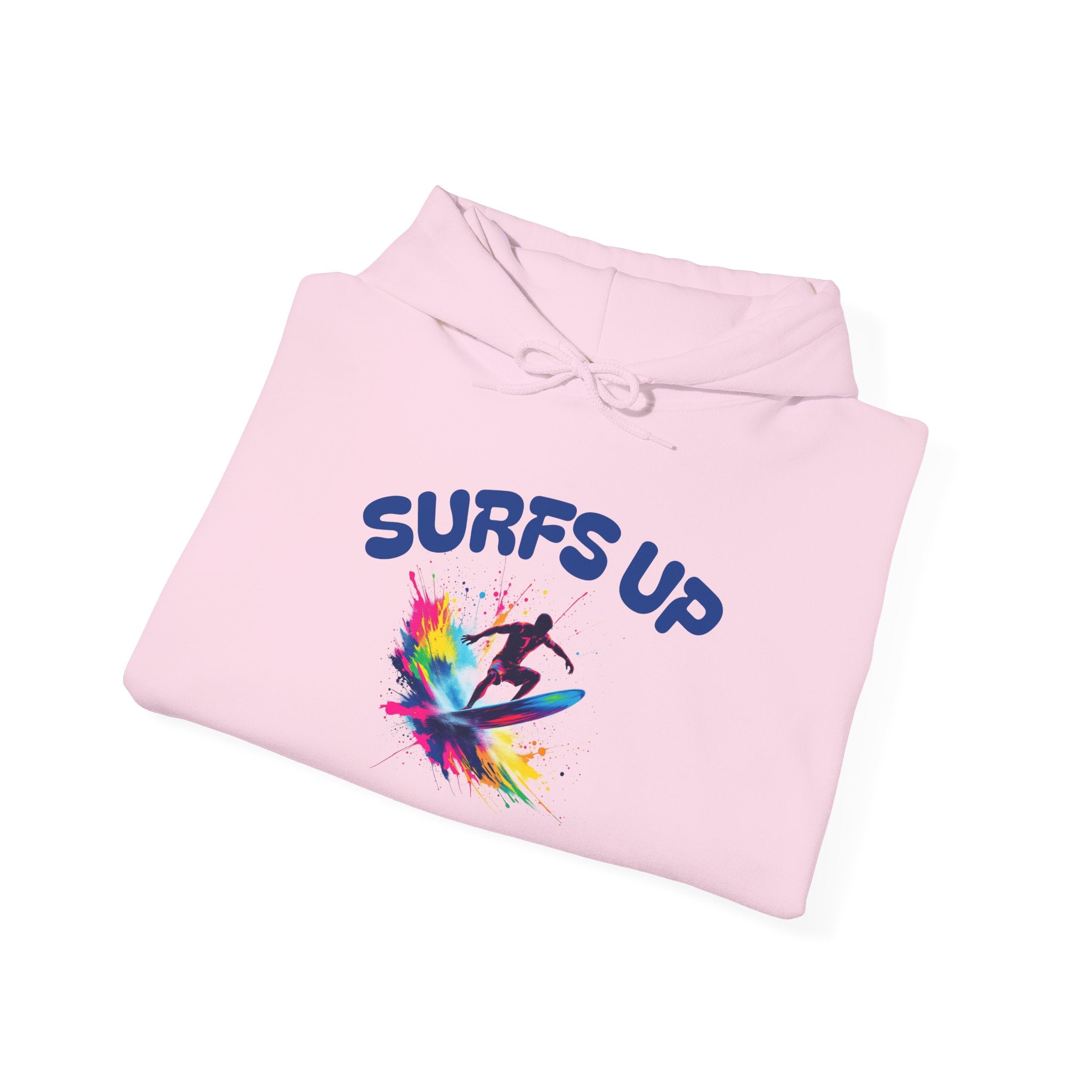 Surf's Up Unisex Heavy Blend Hooded Sweatshirt - Vibrant Beachwear for Surfers