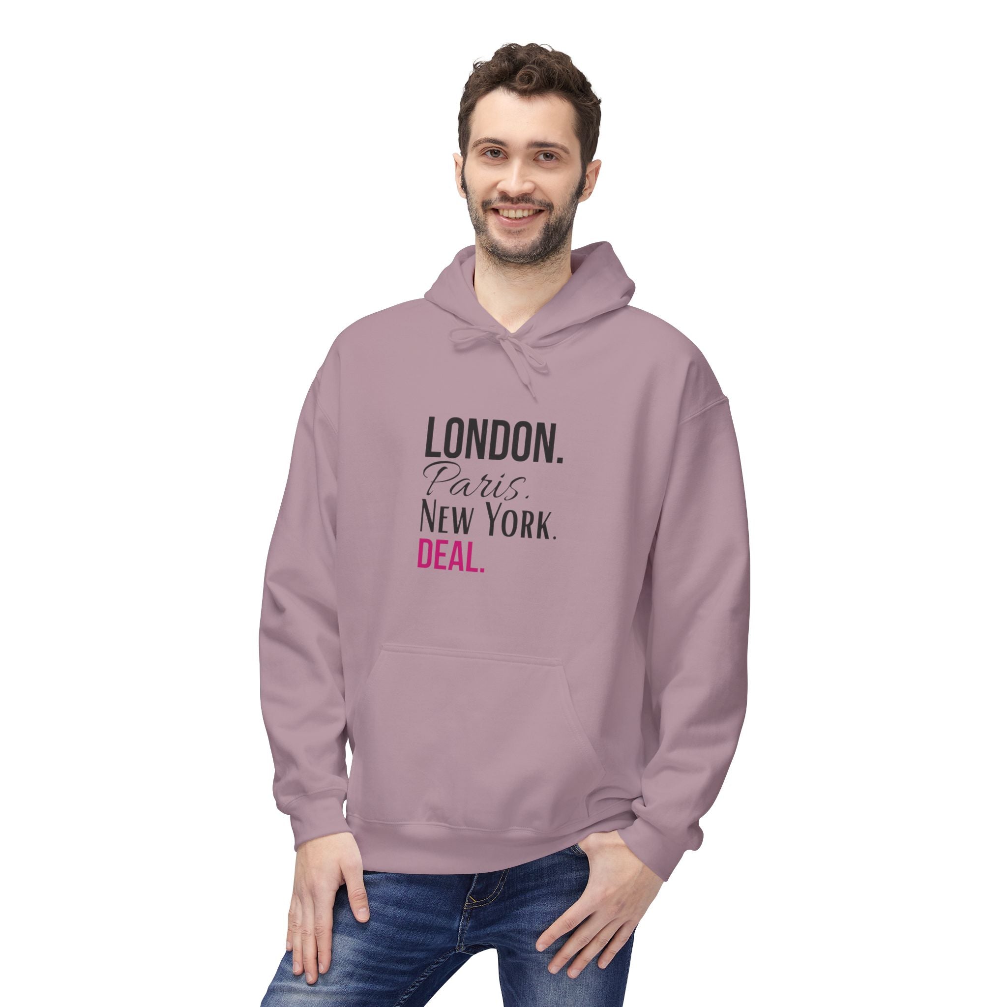 Stylish Travel Cities Hoodie - London, Paris, New York Design, Cozy Unisex Sweatshirt, Travel Lover Gift, Trendy Fashion