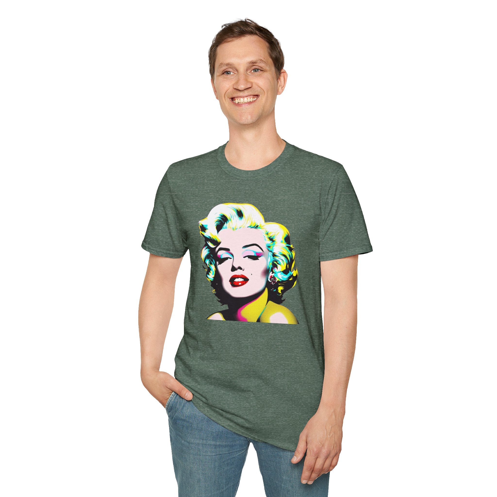 Pop Art Marilyn Monroe Unisex T-Shirt, Retro Tee, Vintage Style Shirt, Gift for Her, 90s Nostalgia Fashion
