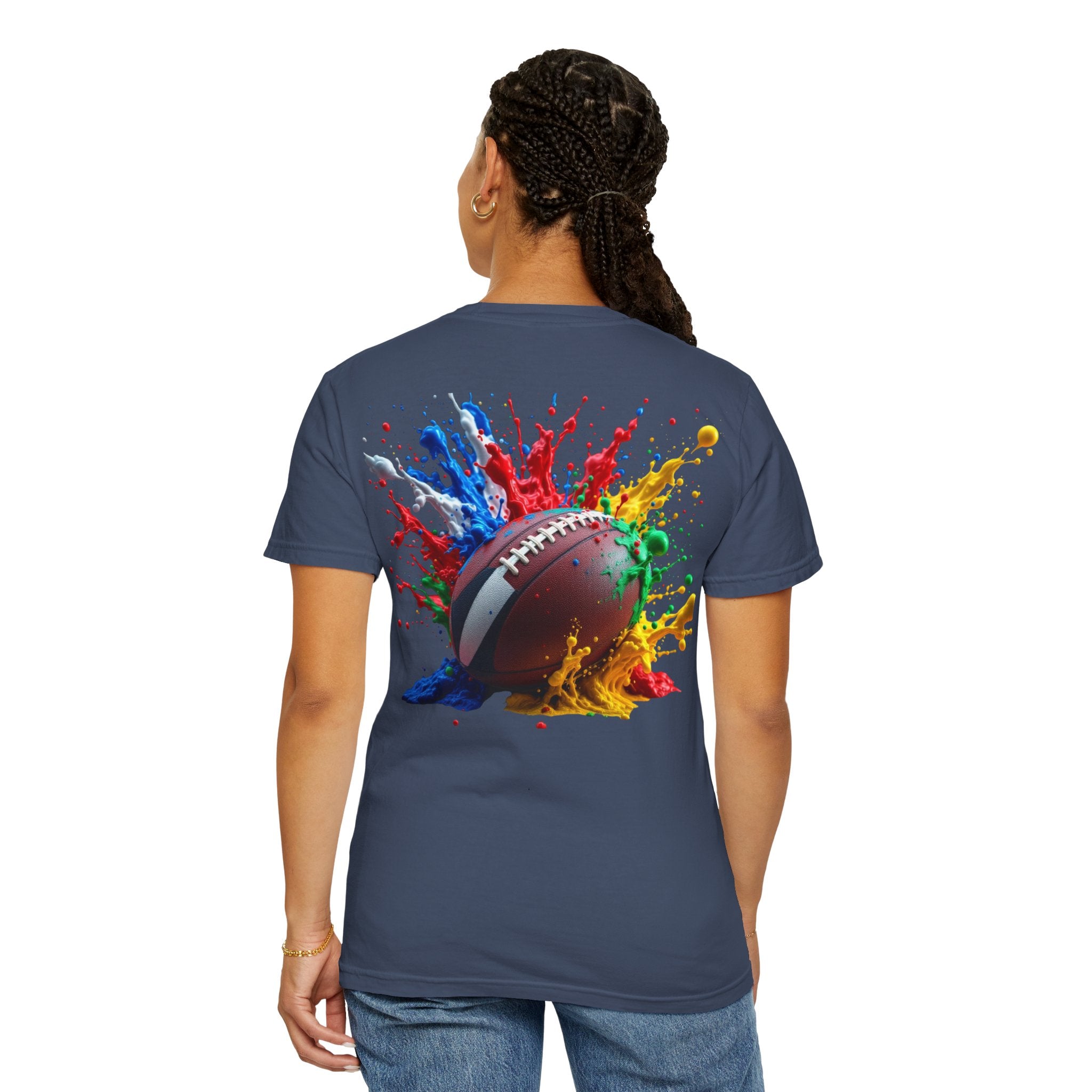 Rugby Ball Graphic T-Shirt, Unisex Vintage Tee, Perfect for Festivals, Beach Days, and Casual Wear, Gift for Sun Lovers