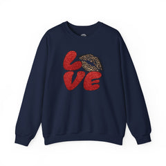 Love Graphic Sweatshirt, Cozy Crewneck for Couples, Valentine's Day Gift, Trendy Casual Wear, Fashionable Lounge Top