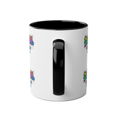 Colorful Graffiti Coffee Mug - 11oz Two-Tone "DEAL Canterbury"