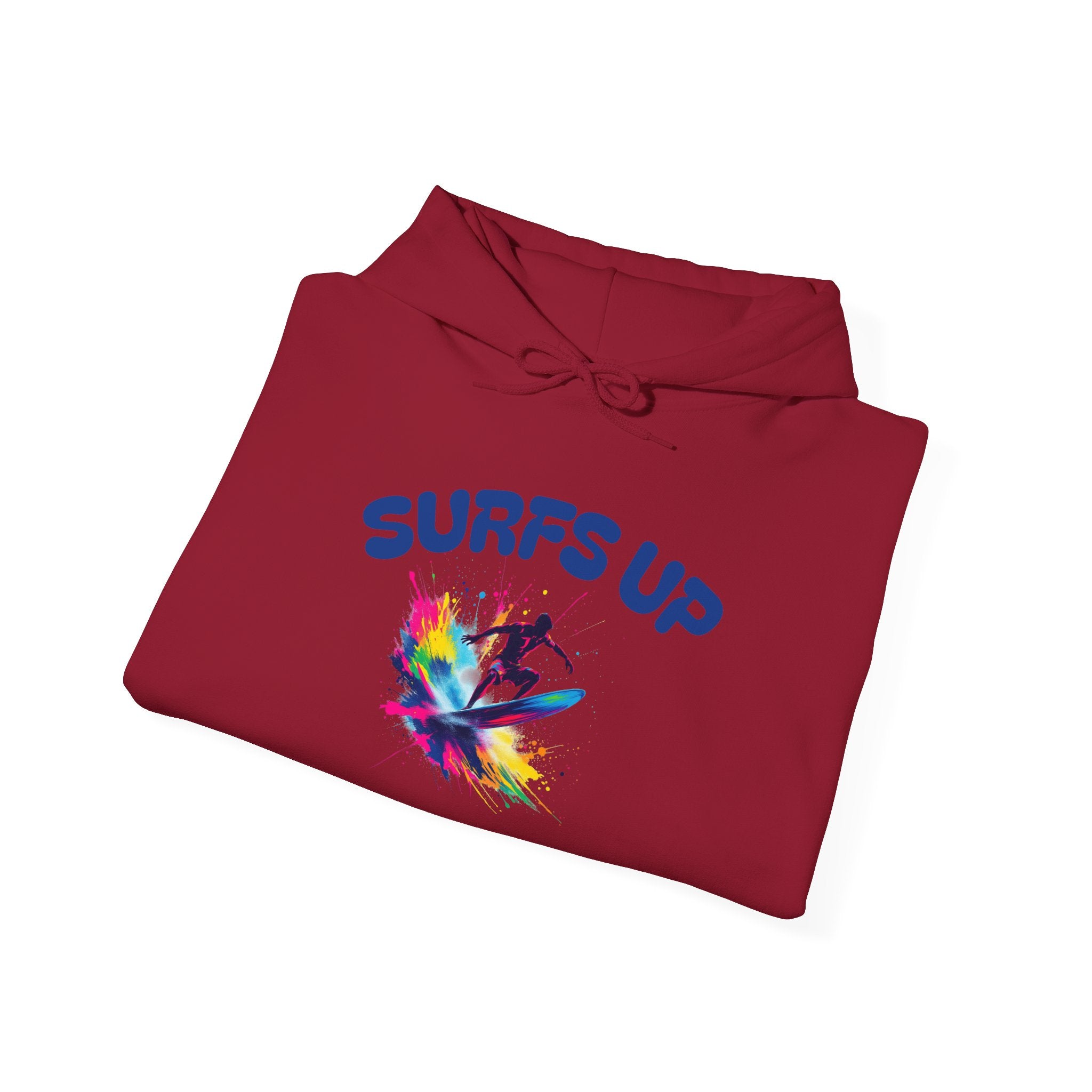 Surf's Up Unisex Heavy Blend Hooded Sweatshirt - Vibrant Beachwear for Surfers