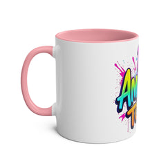 Inspirational Two-Tone Coffee Mug - Be Amazing Today! - 11oz