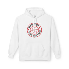 Santa Claus Stamp of Approval Hoodie, Cozy Christmas Apparel, Unisex Holiday Gift, Festive Winter Wear, Gift for Him/Her