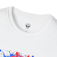 Colorful Skull Graphic T-Shirt, Unisex Tee, Casual Wear, Festival Outfit, Halloween Costume, Art Lover Gift, Party Top