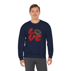 Love Graphic Sweatshirt, Cozy Crewneck for Couples, Valentine's Day Gift, Trendy Casual Wear, Fashionable Lounge Top