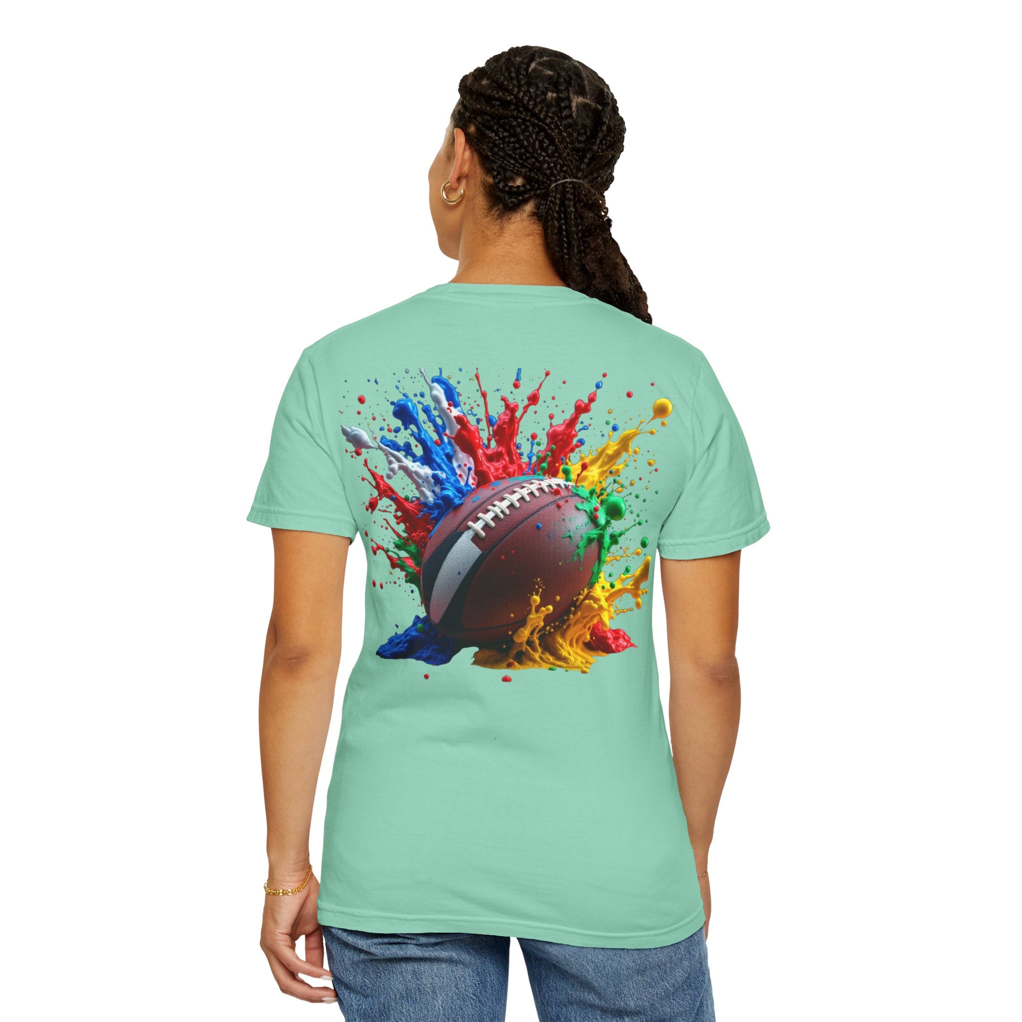 Rugby Ball Graphic T-Shirt, Unisex Vintage Tee, Perfect for Festivals, Beach Days, and Casual Wear, Gift for Sun Lovers