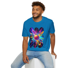 Colorful Atom Graphic T-Shirt, Unisex Casual Tee, Astronaut Art, Space Lover Gift, Festival Wear, Cosmic Vibes