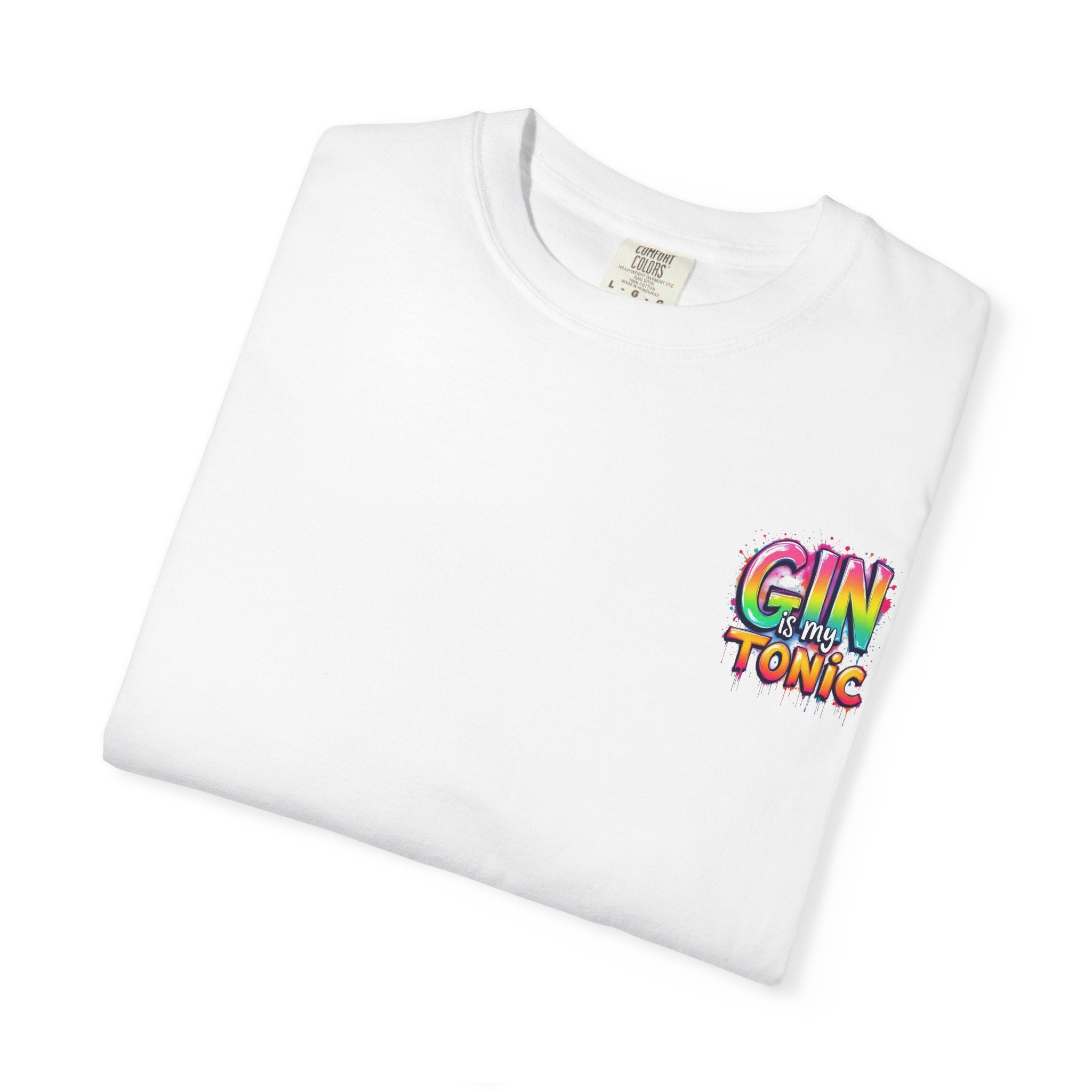 Gin is my Tonic Graphic T-Shirt, Unisex Vintage Tee, Perfect for Festivals, Beach Days, and Casual Wear, Gift for Sun Lovers