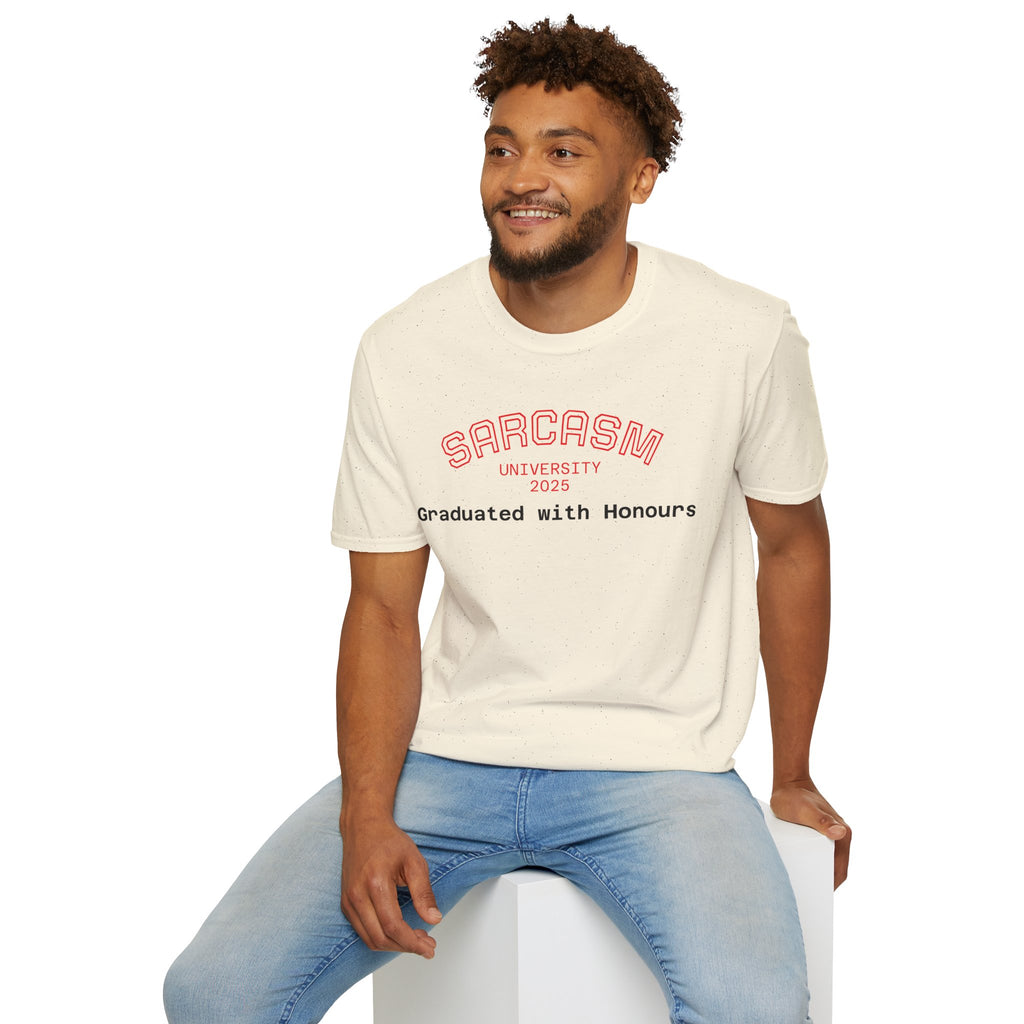 Funny Graduation T-Shirt, Sarcasm University Tee, Unisex Humor Shirt, Graduation Gift, Class of 2025 Apparel