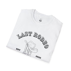 Last Rodeo Unisex Softstyle T-Shirt, Vintage Western Tee, Country Music Shirt, Nashville Souvenir, Festival Apparel