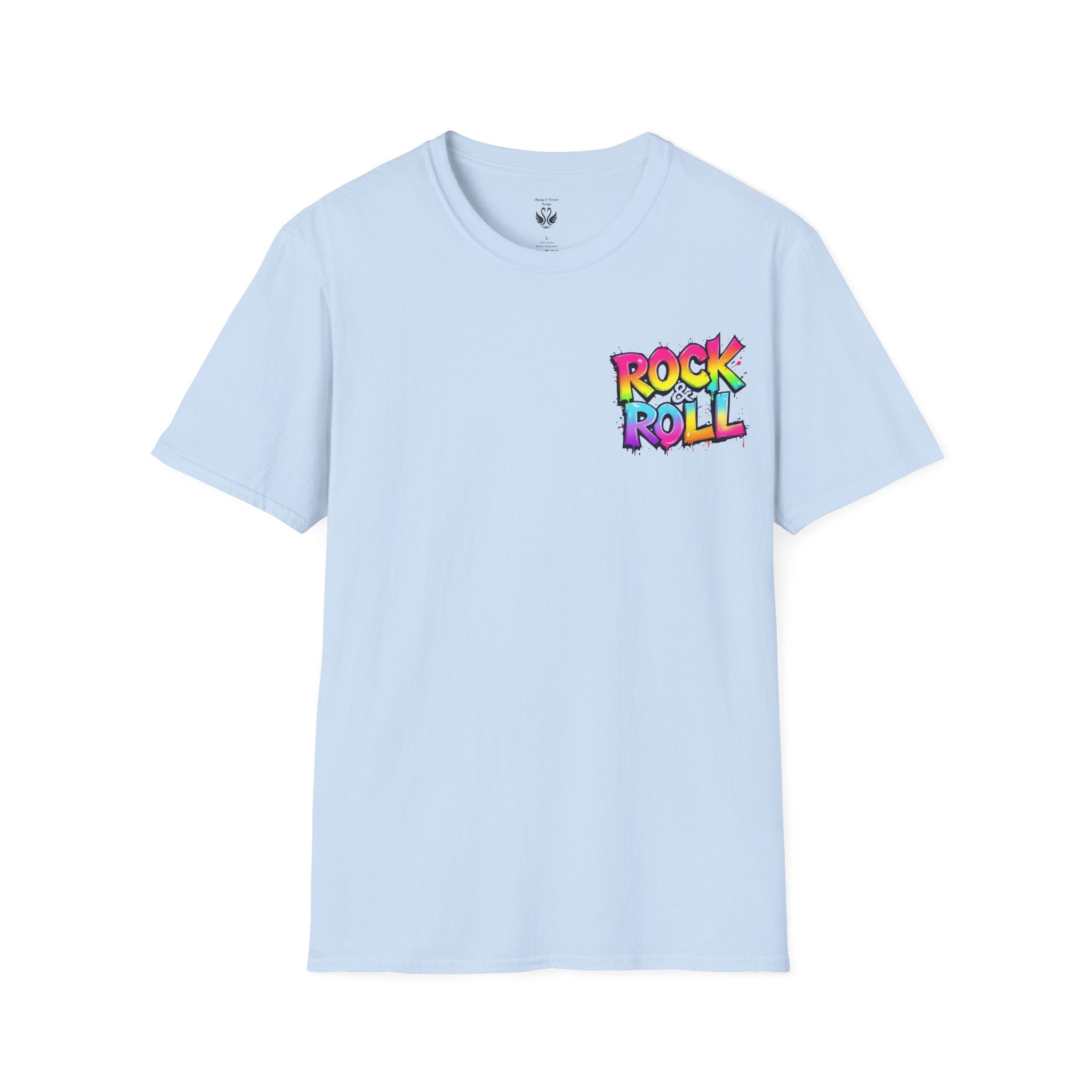 Colorful Rock & Roll Unisex T-Shirt, Vintage Music Tee, Festival Shirt, Gift for Music Lovers, Concert Apparel