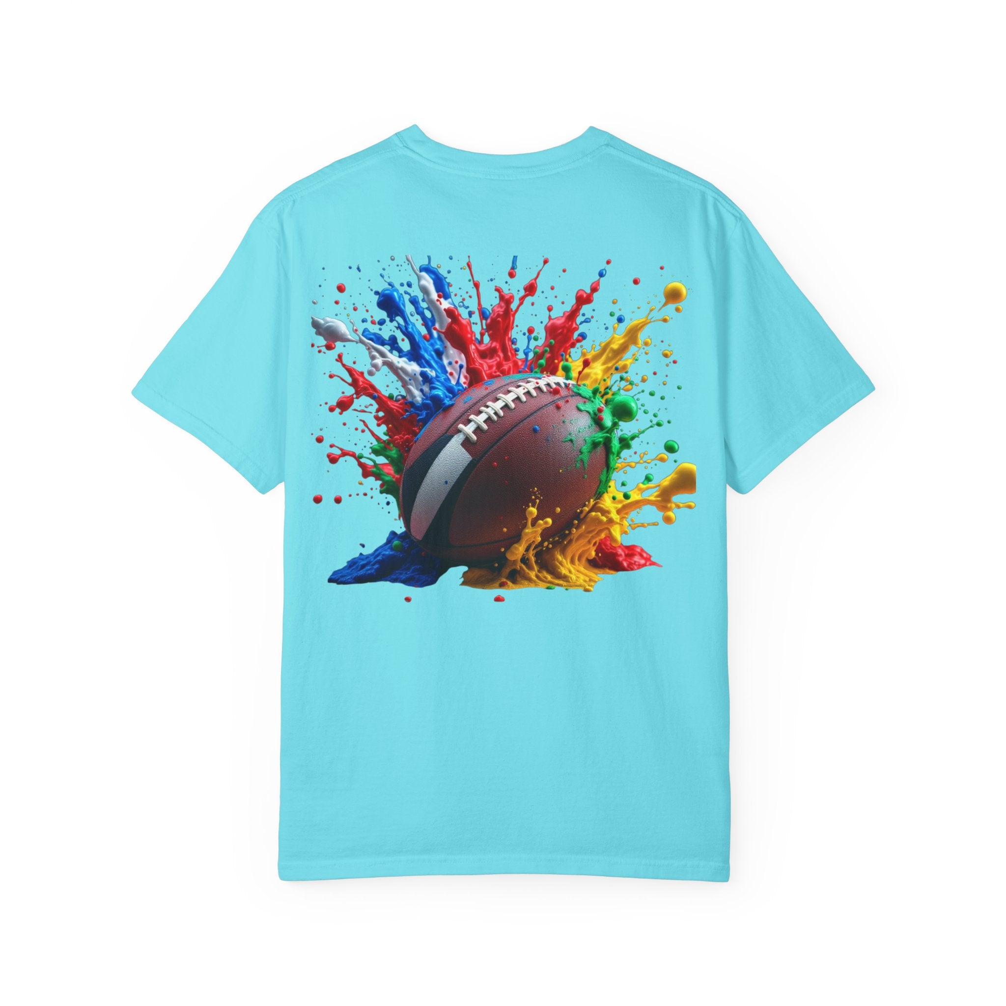 Rugby Ball Graphic T-Shirt, Unisex Vintage Tee, Perfect for Festivals, Beach Days, and Casual Wear, Gift for Sun Lovers