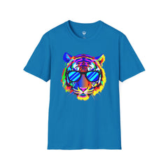 Colorful Tiger Graphic T-Shirt, Fun Apparel, Gift for Animal Lovers, Casual Wear, Summer Fashion, Festival Outfit