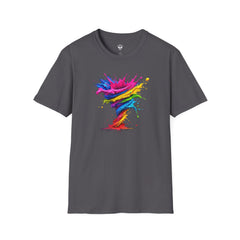 Vibrant Splash Art Tee, Colorful Unisex T-Shirt, Fun Graphic Tee, Summer Festival Top, Gift for Art Lovers, Casual Everyday Wear