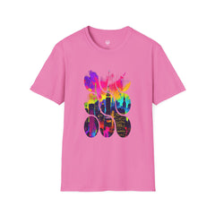 Vibrant Abstract Art T-Shirt | Unisex Graphic Tee, Casual Wear, Birthday Gift, Art Lovers Gift, Unique Fashion Statement