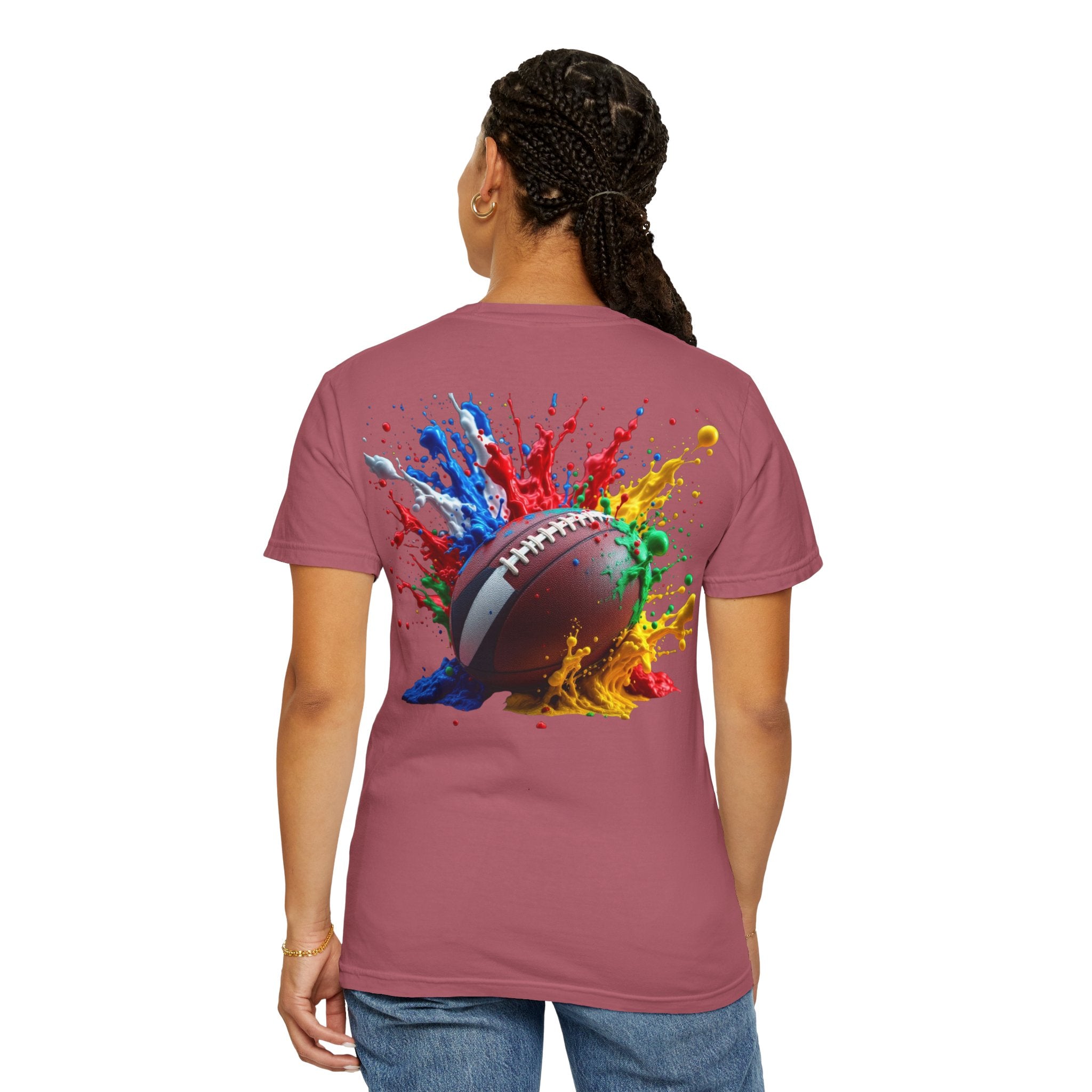 Rugby Ball Graphic T-Shirt, Unisex Vintage Tee, Perfect for Festivals, Beach Days, and Casual Wear, Gift for Sun Lovers