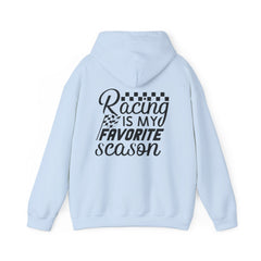 Racing-Themed Hooded Sweatshirt, Ideal for Race Fans, Comfortable, Casual Wear, Great Gift for Motorsports Enthusiasts, Unisex Design