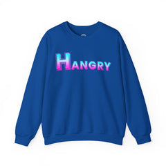 Hangry Unisex Crewneck Sweatshirt - Cozy Gift for Food Lovers, Fall Apparel, Perfect for Casual Outfits, Birthday & Holiday Gifts