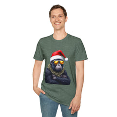 Cool Gorilla Santa T-Shirt | Funny Holiday Tee | Unisex Gift for Christmas, Party Wear, Family Gathering, Casual Style